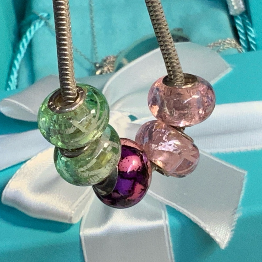 Murano Glass Sterling Silver Bead View 4